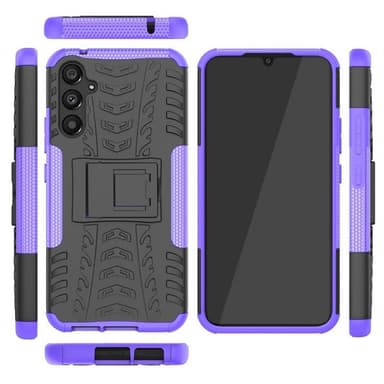 Iskunkestävä kuori jalustalla Samsung Galaxy A24 4G - Violetti