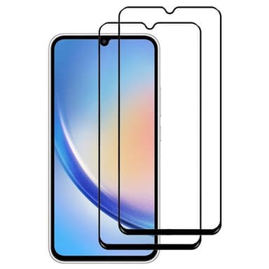 2-pakkaus 5D lasinen näytönsuoja Samsung Galaxy A24 4G
