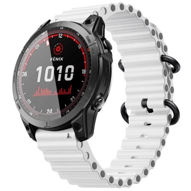Ocean urheiluranneke Garmin Fenix 7X - Valkoinen