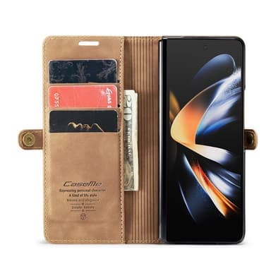 CaseMe FlipCase Samsung Galaxy Z Fold 4 - Ruskea