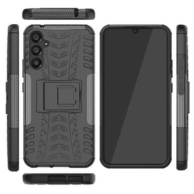 Iskunkestävä kuori jalustalla Samsung Galaxy A24 4G - Musta
