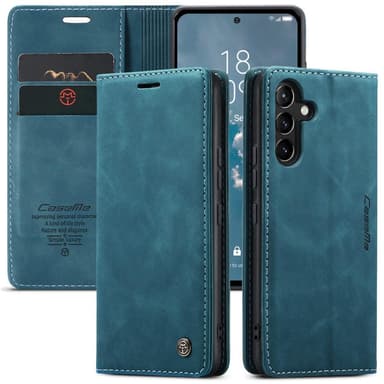 CASEME Retro Lompakkokotelo Samsung Galaxy A54 - Sininen