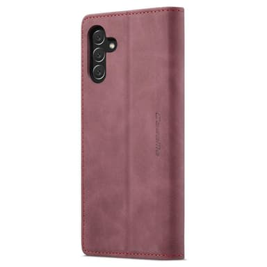 CASEME Retro Lompakkokotelo Samsung Galaxy A14: lle - Viininpunainen