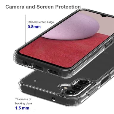 Samsung Galaxy A14 5G TPU+akryyli putoamista estävä puhelinkotelo