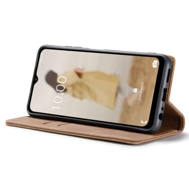 CASEME Retro Lompakkokotelo Samsung Galaxy A14 - Ruskea