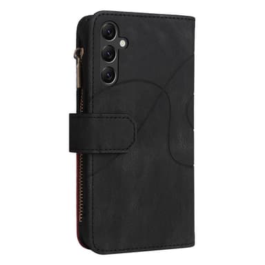 KT-monitoimisarja-5 Samsung Galaxy A14 -puhelinkotelolle musta
