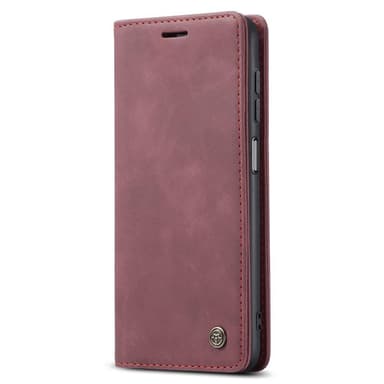 CASEME Retro Lompakkokotelo Samsung Galaxy A14: lle - Viininpunainen