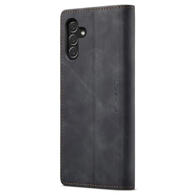 CASEME Retro Lompakkokotelo Samsung Galaxy A14 - Musta