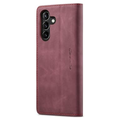 CASEME Retro Lompakkokotelo Samsung Galaxy A54 - Viininpunainen