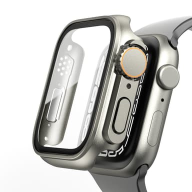 Kellon kotelo näytönsuojalla Apple Watch Ultra 8/7 Hopea 41 mm