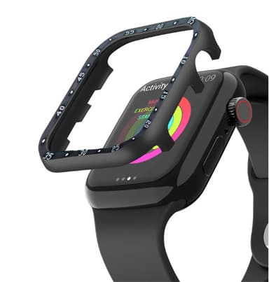 Älykellon suojakuori alumiiniseosta Musta Apple Watch SE / 8 / 7 / 6