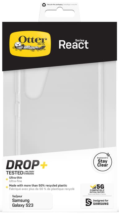 OtterBox React Samsung Galaxy S23 suojakuori