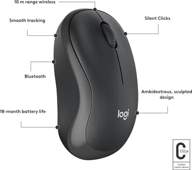Logitech M240 Silent Bluetooth langaton hiiri (musta)