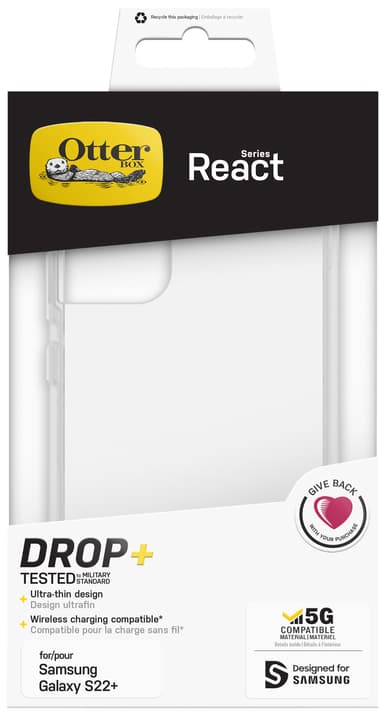 OtterBox React Samsung Galaxy S22+ suojakuori