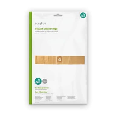 Nedis Pölypussi | 10 kpl | Paperi | Eniten myyty: Electrolux | Ruskea
