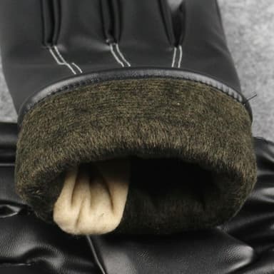 Nahkakäsineet kosketustoiminnolla, One Size