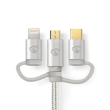 3-in-1-Synkronointi-, Lataus- ja AV-Tukisarja | Type-C-Sovitin | Lightning-Sovit