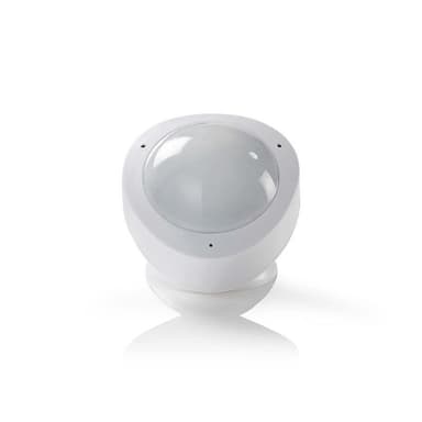Nedis SmartLife Liiketunnistin | Wi-Fi | Paristokäyttöinen / Verkkovirtakäyttöinen | Tunnistuskulma: 120 ° | Tunnistusalue: 10.0 m | Valkoinen