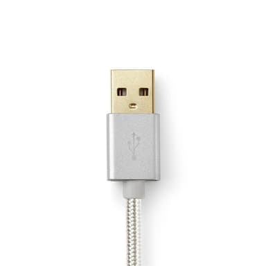 USB 2.0 -Synkronointi- ja Latauskaapeli | Kullattu, 2,0 m | USB-A-Urosliitäntä M