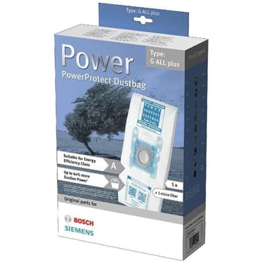 bosch Pölynimuripussi Tyyppi G ALL Plus VZ51GALL tai BBZ51FGALL