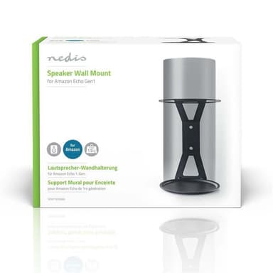Nedis Kaiutinteline | Sopii käytettäväksi: Amazon Echo Gen1 | Seinä | 1.5 kg | Kiinteä | Teräs | Musta