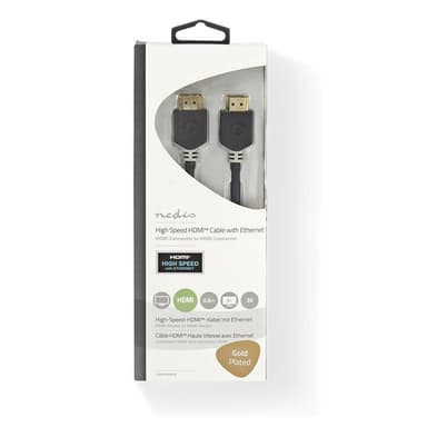 High Speed HDMIâ„¢ -Kaapeli, jossa Ethernet | HDMIâ„¢-Liitin - HDMIâ„¢-Liitin | 0.5 mm