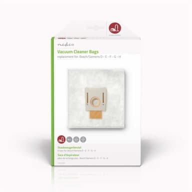 Nedis Pölypussi | 4 kpl | Mikrokuitu | Eniten myyty: Bosch / Siemens | Valkoinen