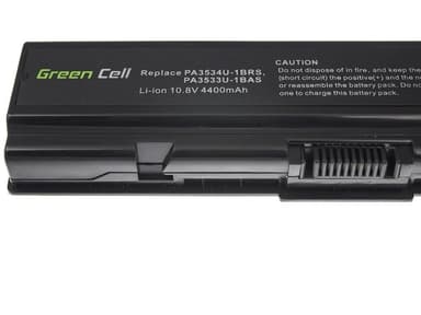 Green Cell Battery for Toshiba A200 A300 PA3534U-1BRS 11,1V 4400 mAh