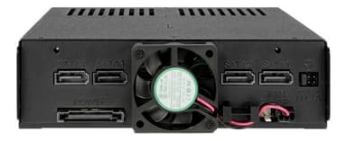 4x 2.5"" SATA/SAS in 1x 5.25"" bay mobile rack screwless trays black
