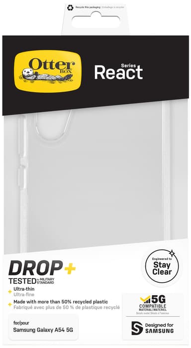OtterBox React Galaxy A54 5G suojakuori (kirkas)