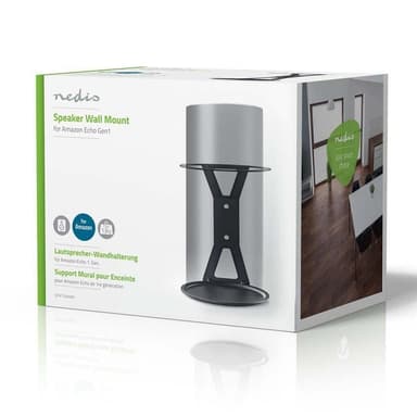 Nedis Kaiutinteline | Sopii käytettäväksi: Amazon Echo Gen1 | Seinä | 1.5 kg | Kiinteä | Teräs | Musta