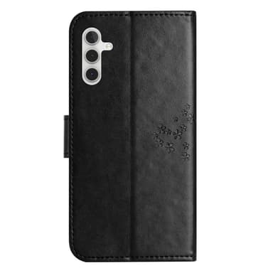 SKALO Samsung A14 4G/5G Owl Tree lompakkokotelo - Musta