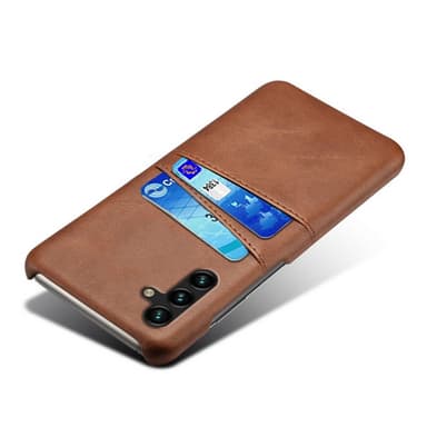 SKALO Samsung A34 5G PU-nahkainen Korttikotelo - Ruskea