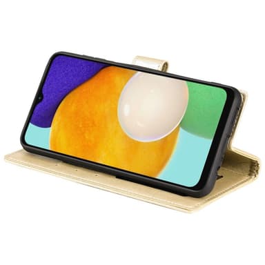 SKALO Samsung A54 5G Mandala lompakkokotelo - Kulta