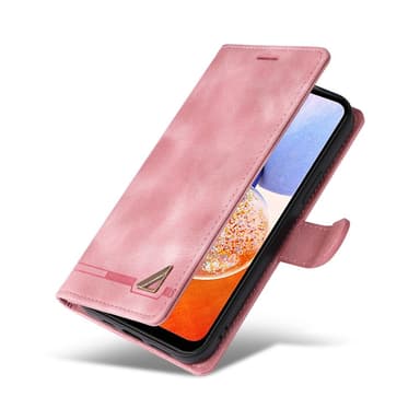 SKALO Samsung A54 5G Lompakkokotelo PU-nahkaa - Pinkki