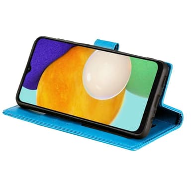 SKALO Samsung A54 5G Mandala lompakkokotelo - Sininen
