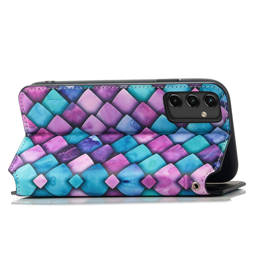 SKALO Samsung A14 4G/5G CASENEO Premium Cut Lompakkokotelo Motiivi - #1