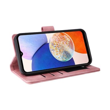 SKALO Samsung A54 5G Lompakkokotelo PU-nahkaa - Pinkki