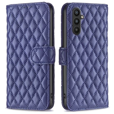 SKALO Samsung A34 5G BINFEN COLOR Tikattu Lompakko - Sininen