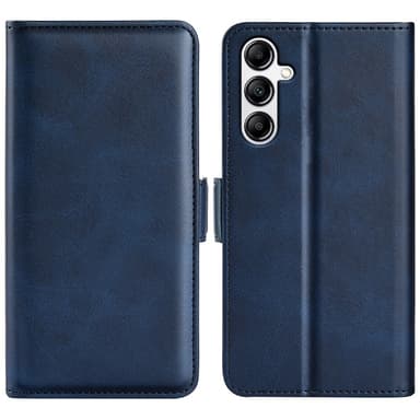SKALO Samsung A34 5G Premium Wallet Lompakkokotelo - Sininen