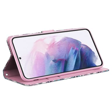 SKALO Samsung A34 5G Floral 3D Lompakkokotelo