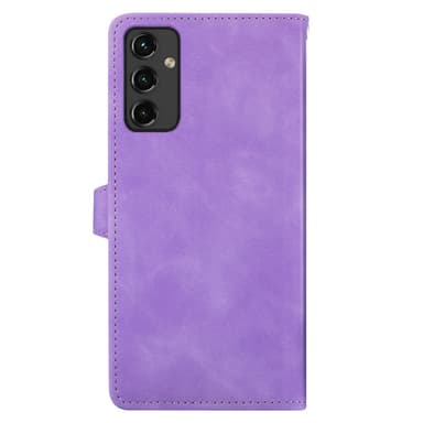 SKALO Samsung A14 4G/5G Big Wallet Flower Lompakkokotelo - Violetti