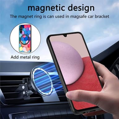 SKALO Samsung A14 4G/5G Motif Suojakuori magneettirenkaalla - #1