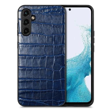SKALO Samsung A54 5G Crocodile PU Nahka Hybrid Suojakuori - Sininen