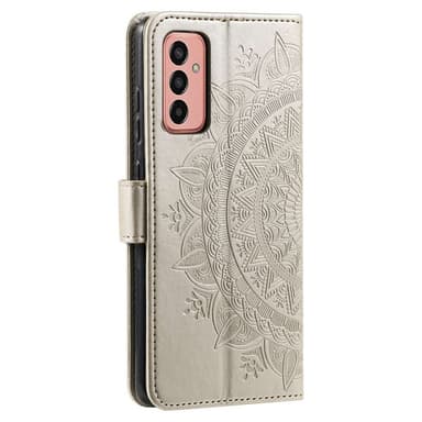 SKALO Samsung A14 4G/5G Mandala lompakkokotelo - Kulta