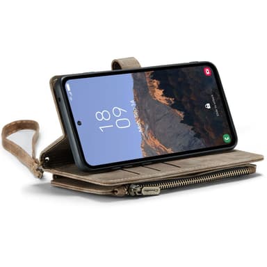 CaseMe Samsung A54 5G CaseMe Big Wallet Lompakkokotelo - Ruskea