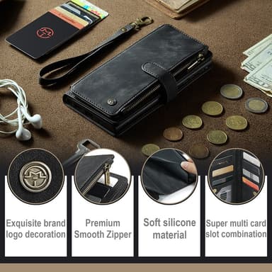 CaseMe Samsung A54 5G CaseMe Big Wallet Lompakkokotelo - Musta