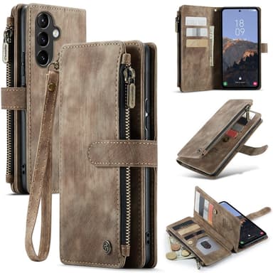 CaseMe Samsung A54 5G CaseMe Big Wallet Lompakkokotelo - Ruskea