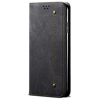 SKALO Samsung A34 5G Jeans Lompakkokotelo - Musta