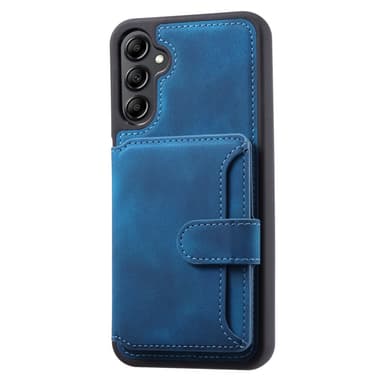 SKALO Samsung A54 5G PU-nahkainen Suojakuori Lompakolla - Sininen